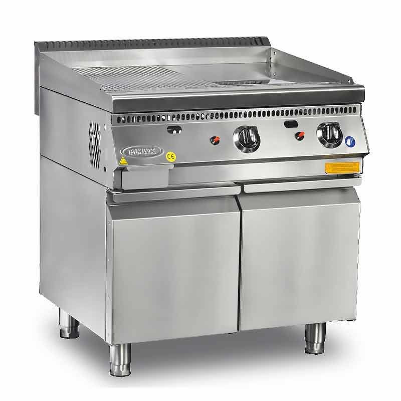 Pimak 70SD-M171-2 Gazlı Düz Pleyt Izgara Alt Dolaplı 80x70 cm