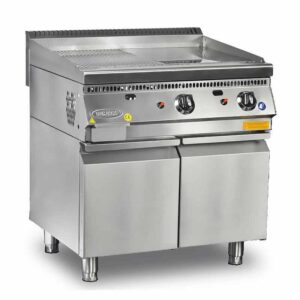 Pimak 70SD-M171-2 Yarı Oluklu Gazlı Pleyt Izgara Alt Dolaplı 80x70 cm