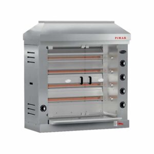 Pimak M004R Radyanlı Piliç Çevirme Makinası 24 Kapasiteli Gazlı