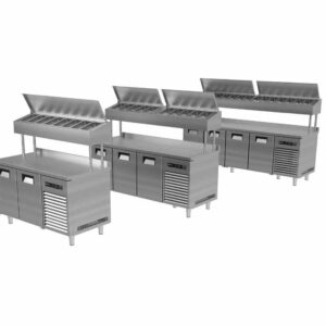 Portabianco 4N70E Yükseltilmiş Make-Up Buzdolabı, 4 Kapılı, 430 Kalite