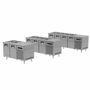 Portabianco ASBH-2N70 Soğuk Servis Buzdolabı, 2 Kapılı, 304 Kalite