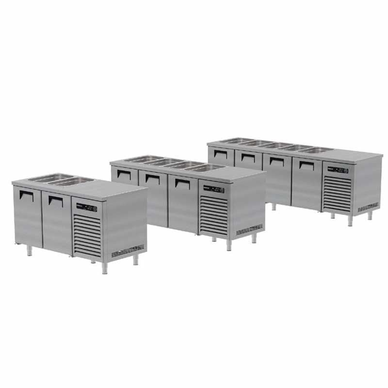 Portabianco ASBH-2N70 Soğuk Servis Buzdolabı, 2 Kapılı, 304 Kalite