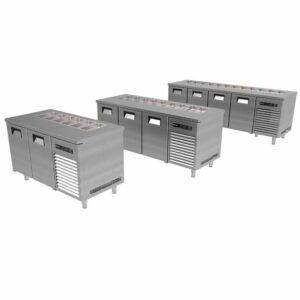 Portabianco ASBHK-3N70E Soğuk Servis Buzdolabı Camlı, 3 Kapılı, 430 Kalite