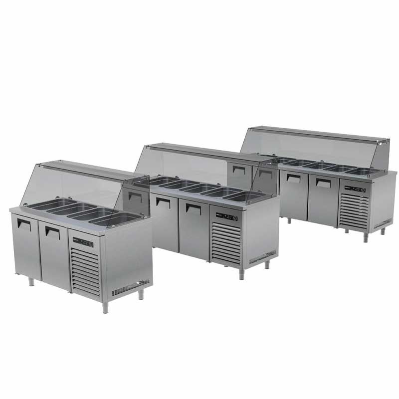 Portabianco MSBHG- 4N70E Soğuk Servis Buzdolabı Camlı, 4 Kapılı, 430 Kalite