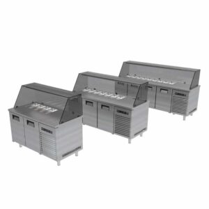 Portabianco SBHDG-2N70 Soğuk Servis Buzdolabı Camlı, 2 Kapılı, 304 Kalite