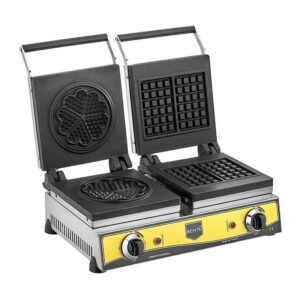 Remta W20 Çiftli Kare+Çiçek Model Waffle Makinesi, 16 cm, Elektrikli