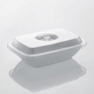 Rubikap Polikarbon Dikdörtgen Tabak Kapağı, 16,8x12 cm Şeffaf