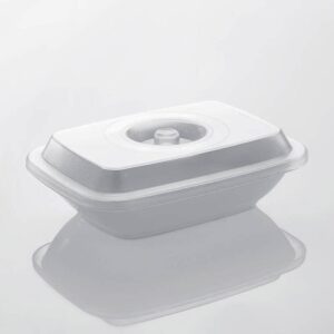 Rubikap Polikarbon Dikdörtgen Tabak Kapağı, 17x12 cm Şeffaf