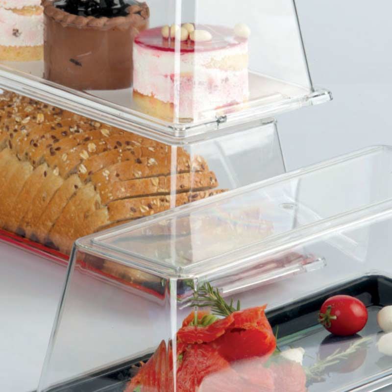 Rubikap Polikarbon Dikdörtgen Servis Tabağı, 18x28 cm Siyah - Görsel 2