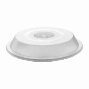 Rubikap Polikarbon Yuvarlak Tabak Kapağı, 21 cm Şeffaf