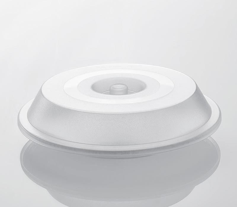 Rubikap Polikarbon Yuvarlak Tabak Kapağı, 21 cm Şeffaf - Görsel 2