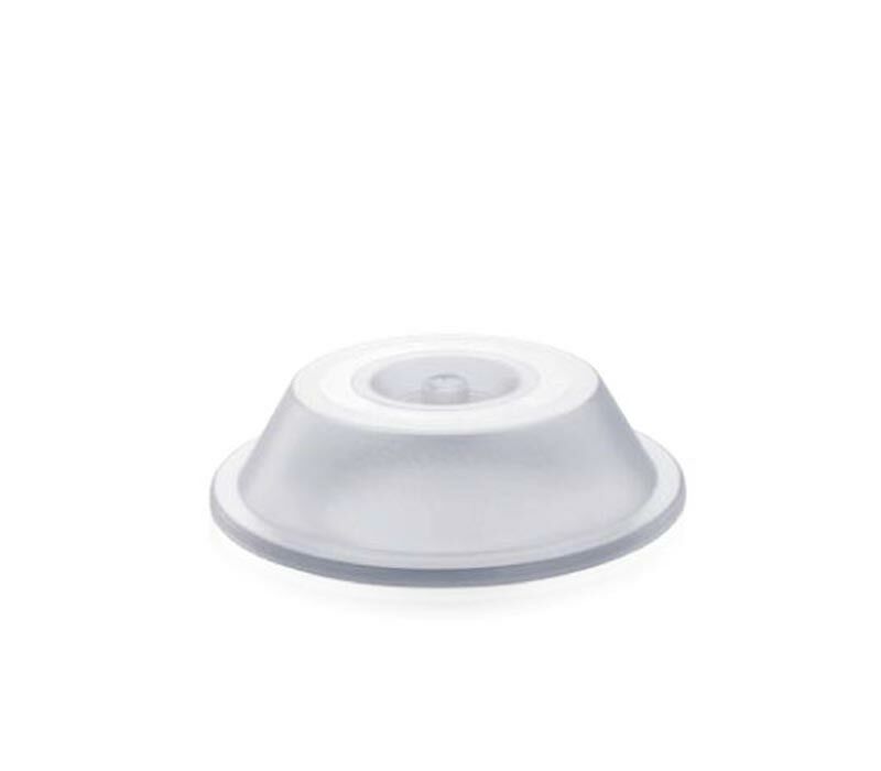 Rubikap Polikarbon Yuvarlak Tabak Kapağı, 17 cm Şeffaf