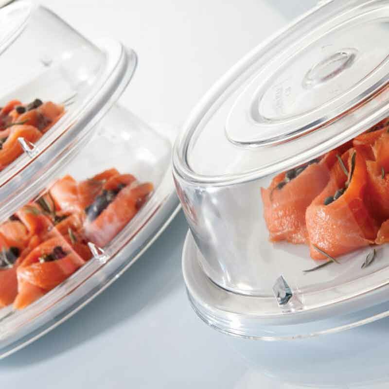 Rubikap Polikarbon Yuvarlak Tabak Kapağı, 17 cm Şeffaf - Görsel 3