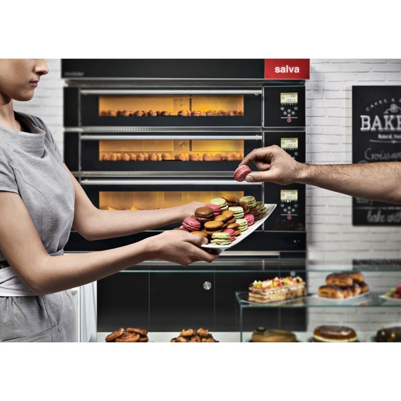 Salva Modüler E -20 Taş Tabanlı Fırın, 3 Tepsili, Pastane Modül - Görsel 2