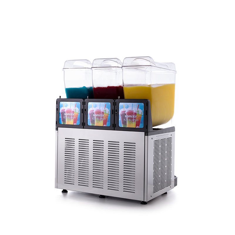 Samixir SLUSH36 Triple Ice Slush Granita Kar Buz Makinesi 12+12+12 L, Inox - Görsel 3