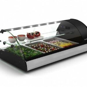 Sayl  Soğuk Teşhir Dolabı GN 2x1/1-65 Kapasiteli   SPLENDID LINE TAPAS- VS2