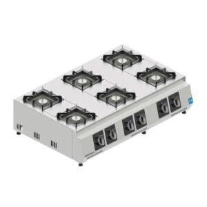 Seamac OG6.LPG Altı Gözlü Set Üstü Ocak, 20x20 cm, LPG