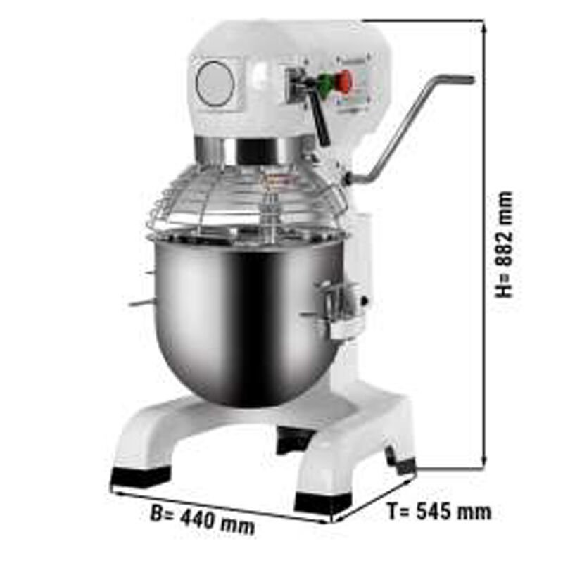 Şenox GGM-M30 Endüstriyel Planet Mikser, 30 Litre - Görsel 2
