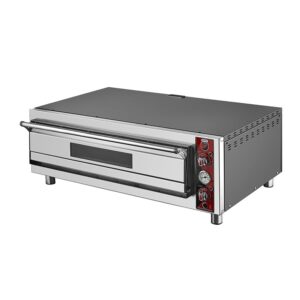 SilverInox 62*62 Pizza Fırını, 4 Pizza Kapasiteli, Elektrikli