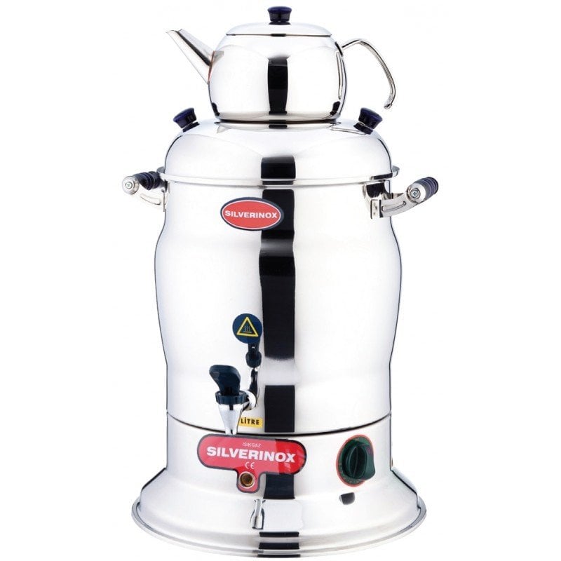 Silverinox Çay Semaveri 1 Demlikli 10 Lt