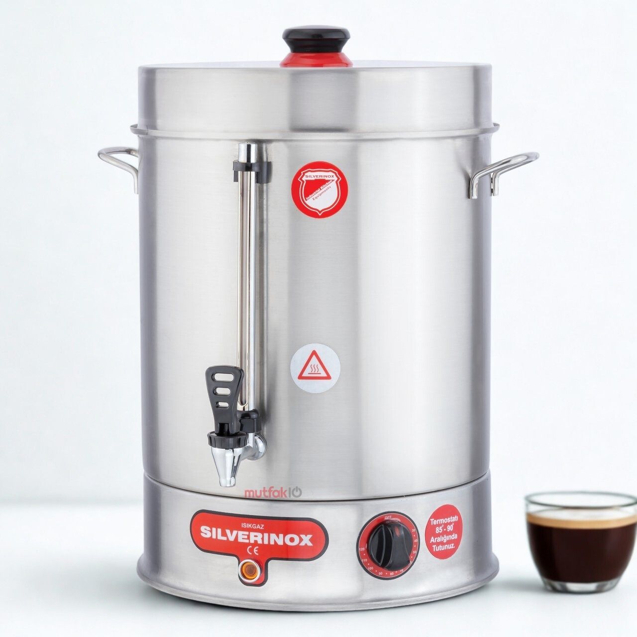 Silverinox Filtre Kahve Makinesi 120 Bardak 8 L Kapasiteli - Görsel 2