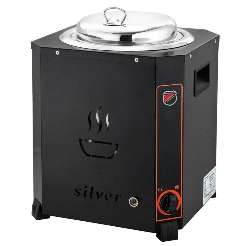 Silverinox Jumbo Çorba Kazanı Siyah 13 L