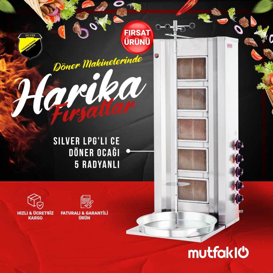 Silverinox LPG'li CE Döner Ocağı 5 Radyanlı - Görsel 2