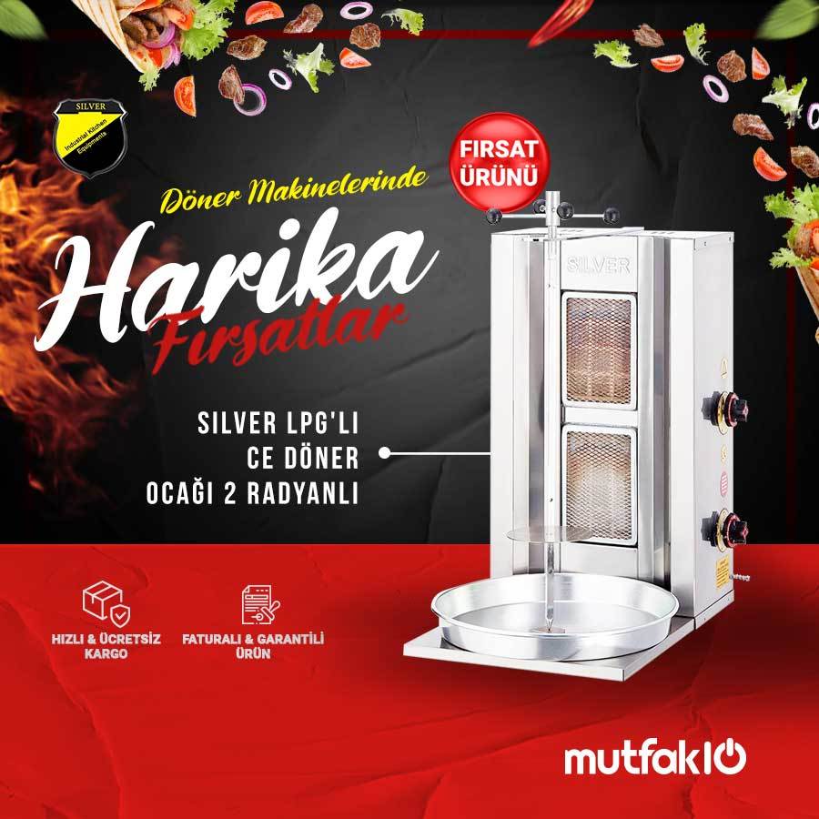Silverinox LPG'li CE Döner Ocağı 2 Radyanlı - Görsel 2