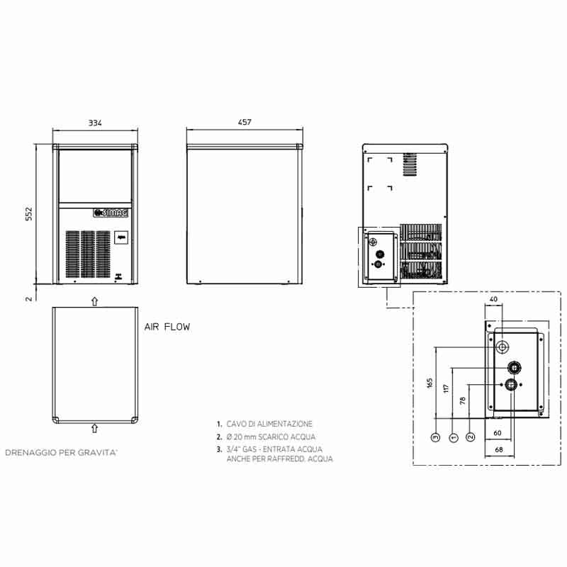 Simag SDE18 Küp Buz Makinesi, 18 kg/gün,6644 - Görsel 3