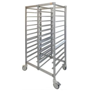 Tribeca TC-3753-22 İkili Tepsi Taşıma Arabası 11+11 Raflı 37x53 Tepsi Kapasiteli Alüminyum