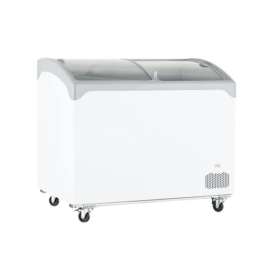 Uğur UDD 300 SCEBN R24 Eğik Bombe Sürme Camlı Muhafaza Dolabı 209 L