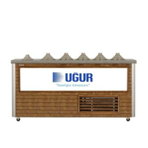 Uğur UDM 5+2 MF Ahşap Sosluklu Dondurma Fıçısı