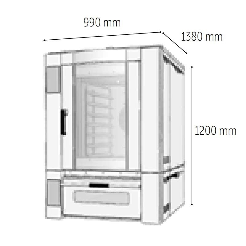 Venarro DEF-KD Kombine Fırın Dönerli Dijital, Elektrikli, 7+2 Tepsi Kapasiteli - Görsel 2