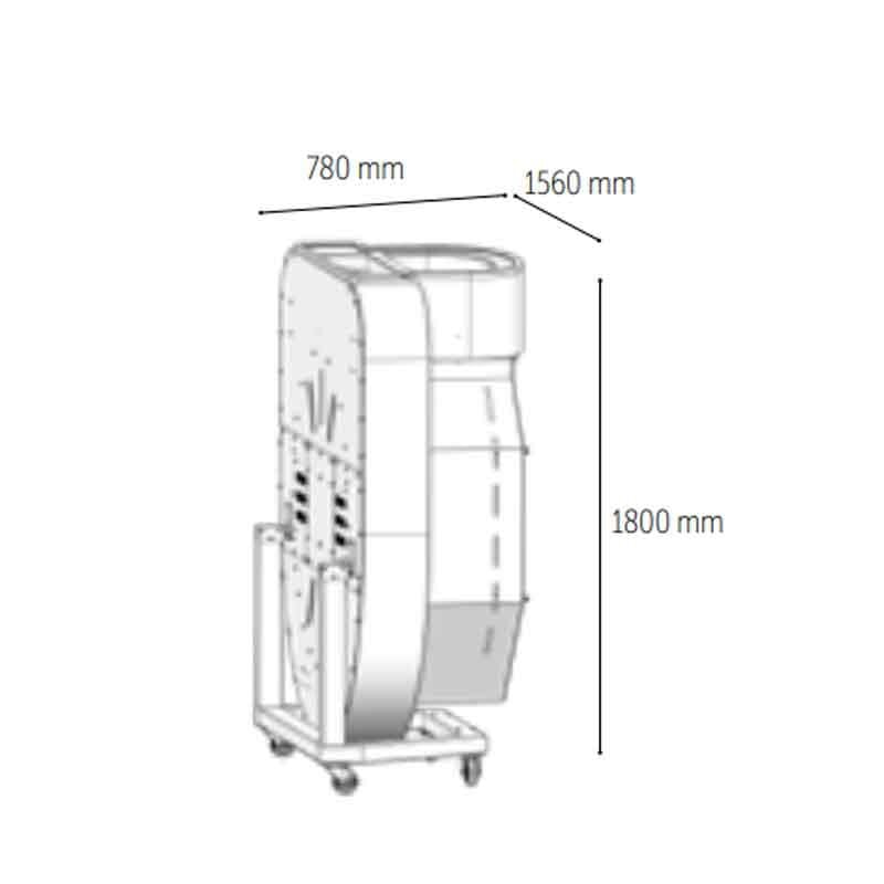 Venarro DYK-03 Katlanabilir Döner Tabanlı Elektrikli Pizza Fırını, Ø 300 mm 6 Pizza - Görsel 3