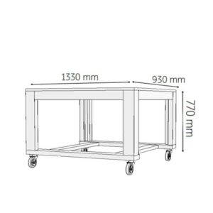 Venarro DYK-1810A Konveyörlü Pizza Fırını Alt Standı