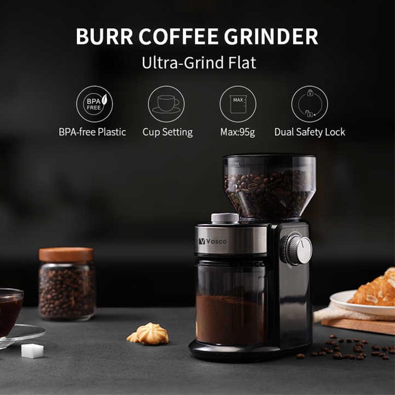 Vosco KD-835 Dozaj Ayarlı Ev Tipi Kahve Değirmeni 35 mm - Görsel 2