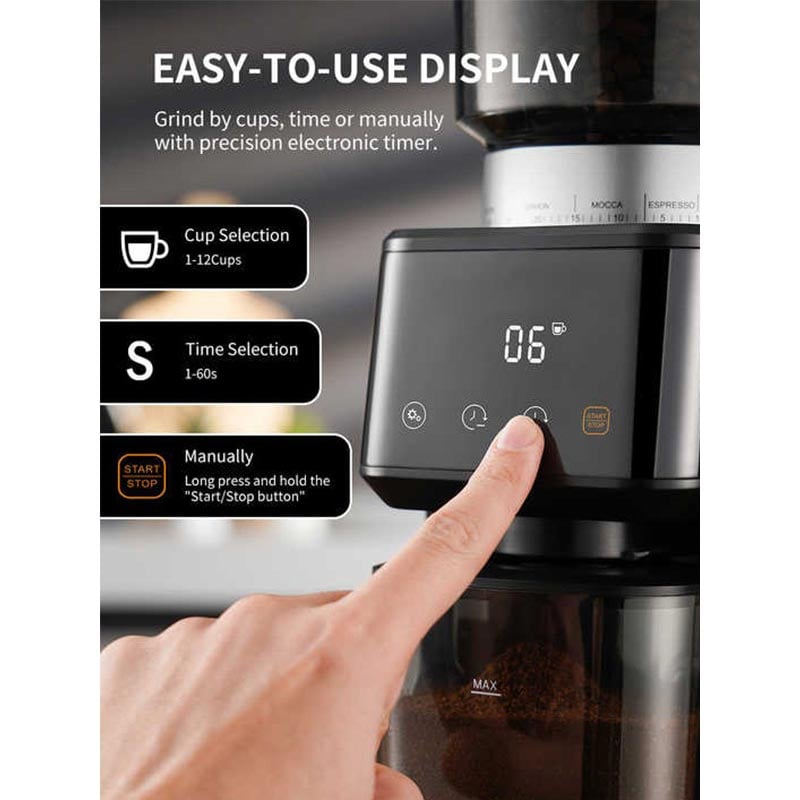 Vosco KD-CG018 Ev Tipi Barista Kahve Değirmeni 40 mm - Görsel 2
