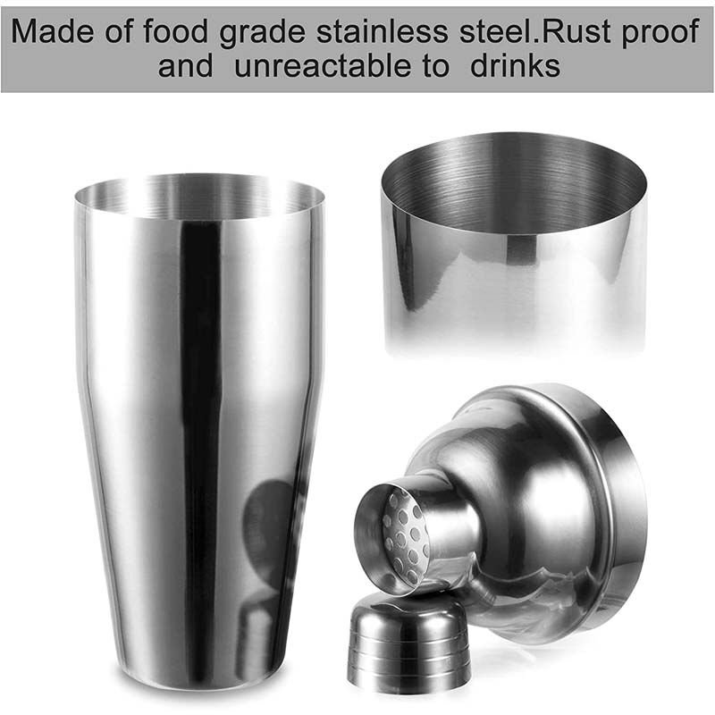 Vosco VSC-SHKST03 3 Parça Bar Kokteyl Seti, 750 ml - Görsel 4