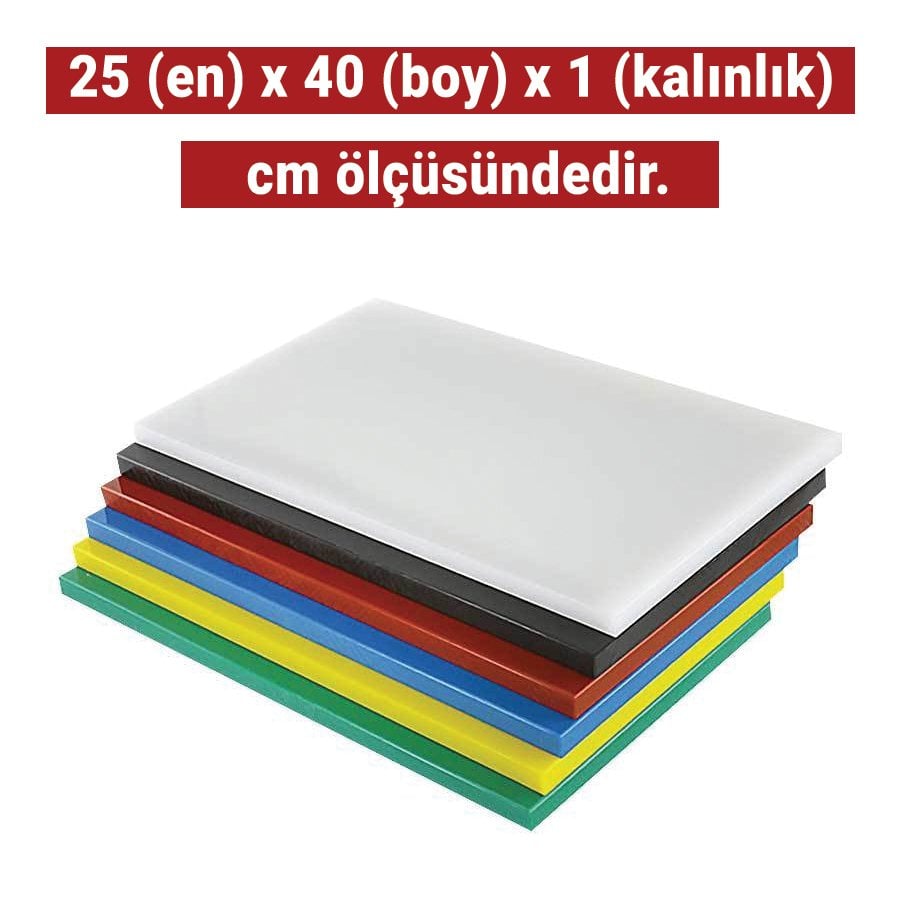 Yelkar Plastik Polietilen Doğrama Levhası 40x25x1 Cm (Yeşil) - Görsel 2