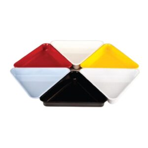 Zicco K-1107 Üçgen Model Melamin Teşhir Tabağı 40x6 cm Siyah