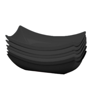 Zicco K-1523 Melamin Teşhir Tabağı 14.5x28 cm Siyah