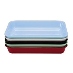 Zicco K-1994 Köşeli Melamin Teşhir Tabağı 38x28.5x6 cm Beyaz