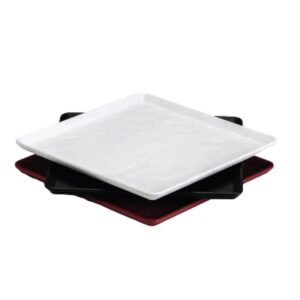 Zicco K-9250 Taş Model Melamin Teşhir Tepsisi 29x29 cm Siyah
