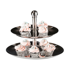 Zicco OMD-353 2 Katlı Teşhir Standı 21x26x21 cm Gümüş