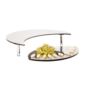 Zicco ZCP-082 Aynalı Hilal Formlu Teşhir Standı Aynalı 60 cm