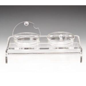 Zicco ZCP-287 Cam Kaseli Kapaklı Polikarbon Teşhir Standı 2'li 39x19 cm