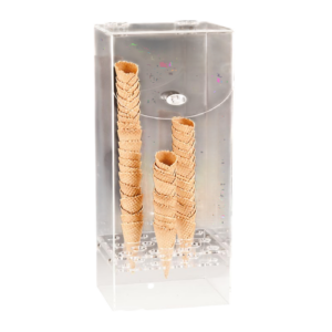 Zicco ZCP-316 Kapaklı Akrilik Dondurma Külahlık 24.5x18 cm