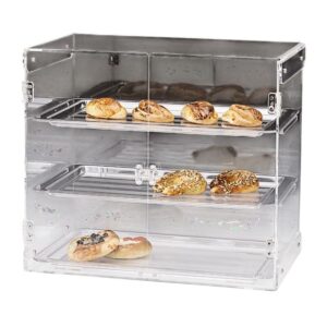 Zicco ZCP-429 Tepsili Kapaklı 3 Katlı Teşhir Standı Polikarbon 50 cm