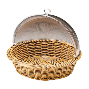 Zicco ZCP-661 Polikarbon Rolltop Kapaklı Ekmek Sepeti 41x21 cm Hasır