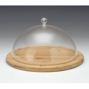 Zicco ZCP-688 Yuvarlak Fanus Akrilik Kapaklı Ahşap Altlı 30 cm